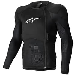 Alpinestars A-Impact Plasma Giacca protettiva a maniche lunghe, nero-bianco, dimensione XL per uomo
