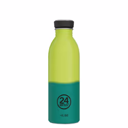 24Bottles Urban, 500 ml, Uso quotidiano, Verde, Giallo, Acciaio inox, Adulto, Uomo/Donna