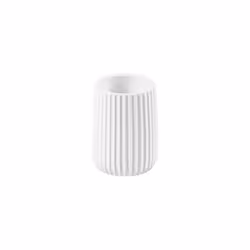 Plissè round Lavabo Lavandino cemento e resina disponibile in bianco sporco e grigio cemento. Lievi variazioni di colore, omb ...