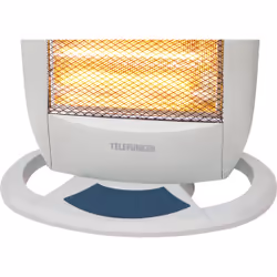 Telefunken M08020 stufetta elettrica Interno Blu, Bianco 1200 W Riscaldatore di ambienti elettrico alogeno