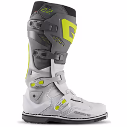 Gaerne SG-22 Stivali da motocross, grigio-bianco, dimensione 46 per uomo