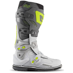 Gaerne SG-22 Stivali da motocross, grigio-bianco, dimensione 46 per uomo