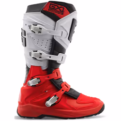 Gaerne GX-1 Evo Light-Welt Stivali da motocross, bianco-rosso, dimensione 42 per uomo
