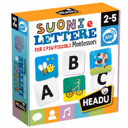 Headu Suoni e Lettere per i più Piccoli, 2 anno/i, Cartoncino, Multicolore