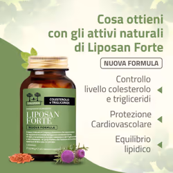 Liposan Forte Nuova Formula Salugea - Colesterolo e Trigliceridi capsule 33,9 g Capsule