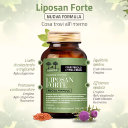 Liposan Forte Nuova Formula Salugea - Colesterolo e Trigliceridi capsule 33,9 g Capsule - Vista aggiuntiva 4