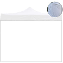 Telo Laterale 2X2Mt Bianco Impermeabile Ricambio per Gazebo Richiudibile 2X2Mt