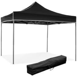 Divina Garden Gazebo Pieghevole - Nero - 3x3m