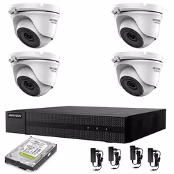 KIT VIDEOSORVEGLIANZA HIKVISION 4 TELECAMERE 5 MPX DVR 4 CANALI 5 MPX HD 1TB IL kit di videosorveglianza comprende: 1x HWD-71 ...