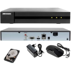 Nvr 16 canali Hikvision 8.0 megapixel onvif videosoeveglianza H.265 4K hd P2P cloud 2 tb