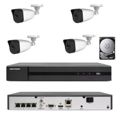 Kit videosorveglianza poe 4 canali nvr 2 mpx H265 cloud ip hd 1 tb Hikvision