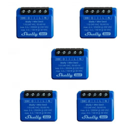 Shelly - Interruttore WiFI professionale 1 V3 Alimentatore domotica iOS Android 5 pezzi