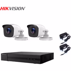 Il kit di videosorveglianza comprende: 1x HWD-5104M Hikvision 4 canali BNC + IP, 1080P - 2 Mpx 2x Telecamere HWT-B120-M Hikvi ...
