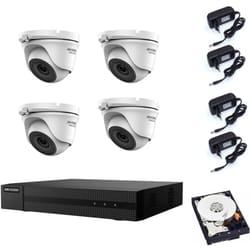 Kit telecamere Hikvision dvr 4 canali 4 telecamere 2 mpx hd 320 gb