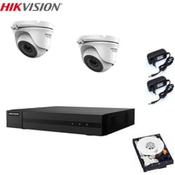 Kit Videosorveglianza Hikvision Dvr 4 Canali 2 Telecamere 2 Mpx Hd 2tb