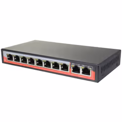Switch PoE 8 Porte RJ45 LAN ETHERNET 10/100 mbps, adatto per Video Sorveglianza Safire Switch da tavolo 8 porte RJ45 10/100 M ...