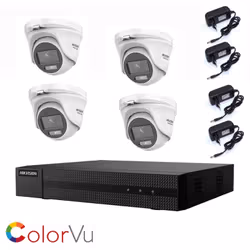 Kit videosorveglianza Hikvision Turbo HD 1080P, con tecnologia 4 in 1 TVI/AHD/CVI/CVBS da 4 canali + 2 telecamera bullet Hikv ...