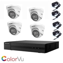 Kit videosorveglianza Hikvision colorvu 2 mpx 4 telecamere ahd