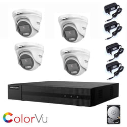 Kit videosorveglianza Hikvision full color 2 mpx 4 dome hd 1 tb