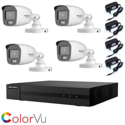 Kit videosorveglianza Hikvision 2 mpx 4 telecamere ahd colorvu