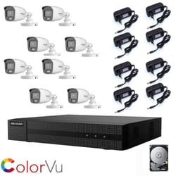 Kit videosorveglianza Hikvision full color 8 telecamere 2MP ahd hd 1 tb