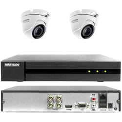 Kit videosorveglianza Hikvision cloud dvr 4 canali 2 telecamere 4MP hd 320 gb