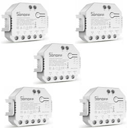 Sonoff - Interruttore Della Luce Intelligente mini dual R3 2-Gang 2-Way Smart 5 pezzi