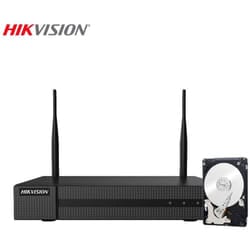 Nvr wireless wifi 4 canali 4 mpx H.265+ utp onvif Hikvision hd 500 gb