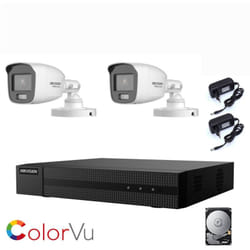 Kit videosorveglianza Hikvision visione notturna colori 2 mpx ahd 1 tb