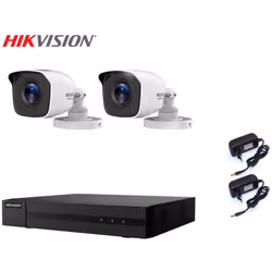 Il kit di videosorveglianza comprende: 1x HWD-7104MH-G Hikvision 5in1, 4 canali BNC + IP, Ultra HD 4K - 8 Mpx 2x Telecamere H ...