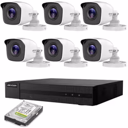 KIT VIDEOSORVEGLIANZA 6 TELECAMERE HIKVISION DVR 8 CANALI 8 MPX 4K HD 500GB Il kit di videosorveglianza comprende: 1x DVR HIK ...