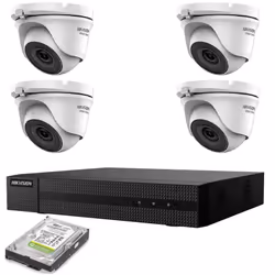 KIT VIDEOSORVEGLIANZA IP POE 4 TELECAMERE HIKVISION NVR 8 CANALI 4K HD 500GB Il kit di videosorveglianza comprende: 1x NVR HI ...