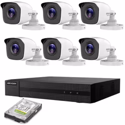KIT VIDEOSORVEGLIANZA IP POE 6 TELECAMERE HIKVISION NVR 8 CANALI 8 MPX 4K HD 1TB Il kit di videosorveglianza comprende: 1x NV ...