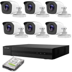 Kit videosorveglianza ip poe 6 telecamere Hikvision 4 mpx 4K hd 1TB