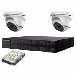 KIT VIDEOSORVEGLIANZA 2 TELECAMERE HIKVISION NVR 4 CANALI 8 MPX 4K IP 1 HD 500GB Il kit di videosorveglianza comprende: 1x NV ...