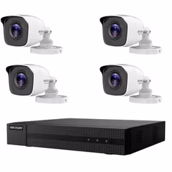 KIT VIDEOSORVEGLIANZA IP POE 4 TELECAMERE HIKVISION NVR 4 CANALI 8 MPX 4K Il kit di videosorveglianza comprende: 1x NVR HIKVI ...