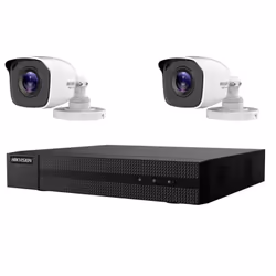 KIT VIDEOSORVEGLIANZA IP POE 2 TELECAMERE HIKVISION NVR 4 CANALI 8 MPX 4K Il kit di videosorveglianza comprende: 1x NVR HIKVI ...
