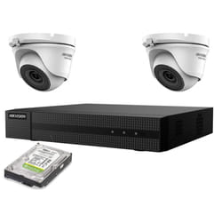 Kit videosorveglianza ip poe 2 mpx 2 telecamere Hikvision hd 1TB