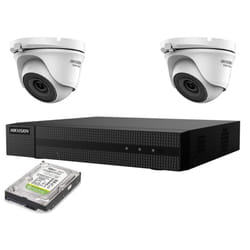 Kit videosorveglianza ip poe 2 mpx 2 telecamere Hikvision hd 500GB