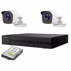 KIT VIDEOSORVEGLIANZA IP POE 2 MPX 2 TELECAMERE HIKVISION NVR 4 CANALI HD 2TB Il kit di videosorveglianza comprende: 1x NVR H ...