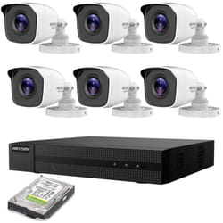 Kit videosorveglianza ip poe 2 mpx 6 telecamere Hikvision hd 500GB