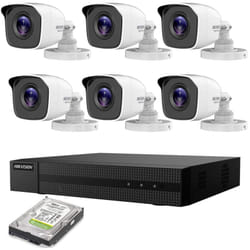 Kit videosorveglianza ip poe 2 mpx 6 telecamere Hikvision hd 1TB
