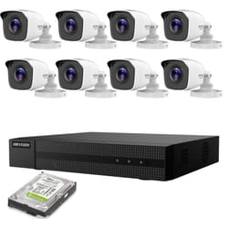 Kit videosorveglianza ip poe 2 mpx 8 telecamere Hikvision hd 2TB