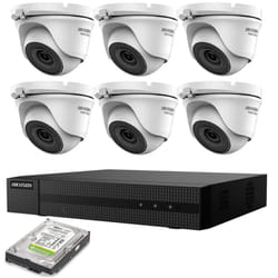 Kit videosorveglianza ip poe 2 mpx 6 telecamere Hikvision nvr 8 canali hd 1TB