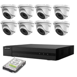 Kit 8 Telecamere Hikvision Ip Poe 2 Mpx Dome Hd 1tb