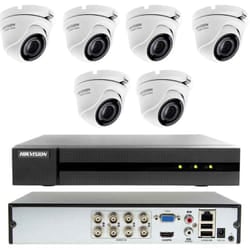 Kit videosorveglianza cloud dvr 8 canali 6 telecamere 4MP ahd Hikvision 2 tb
