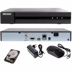 Videoregistratore NVR digitale IP 16CH canali Hikvision sku. HWN-4116MH Hiwatch series risoluzione Ultra HD 4K (banda in entr ...