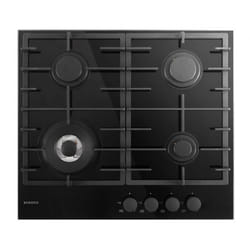 Schock SVC64THBK piano cottura Nero Da incasso 60 cm Gas 4 Fornello(i)