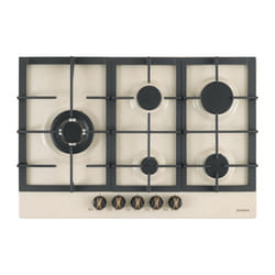 Schock STS85TH58 piano cottura Argento Da incasso 75 cm Gas 5 Fornello(i)