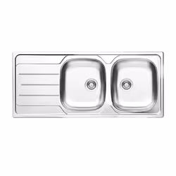 Glem Gas L2G16XD3, Lavello ad incasso, Rettangolare, Acciaio inox, Acciaio inox, 2 ciotole, Rettangolare